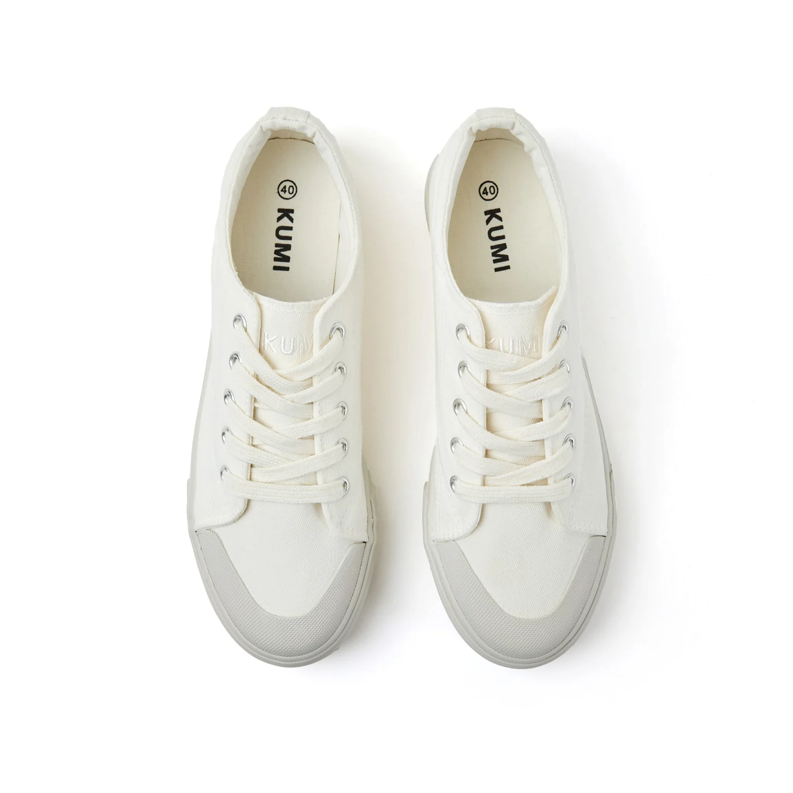 White platform sneakers - Image 4