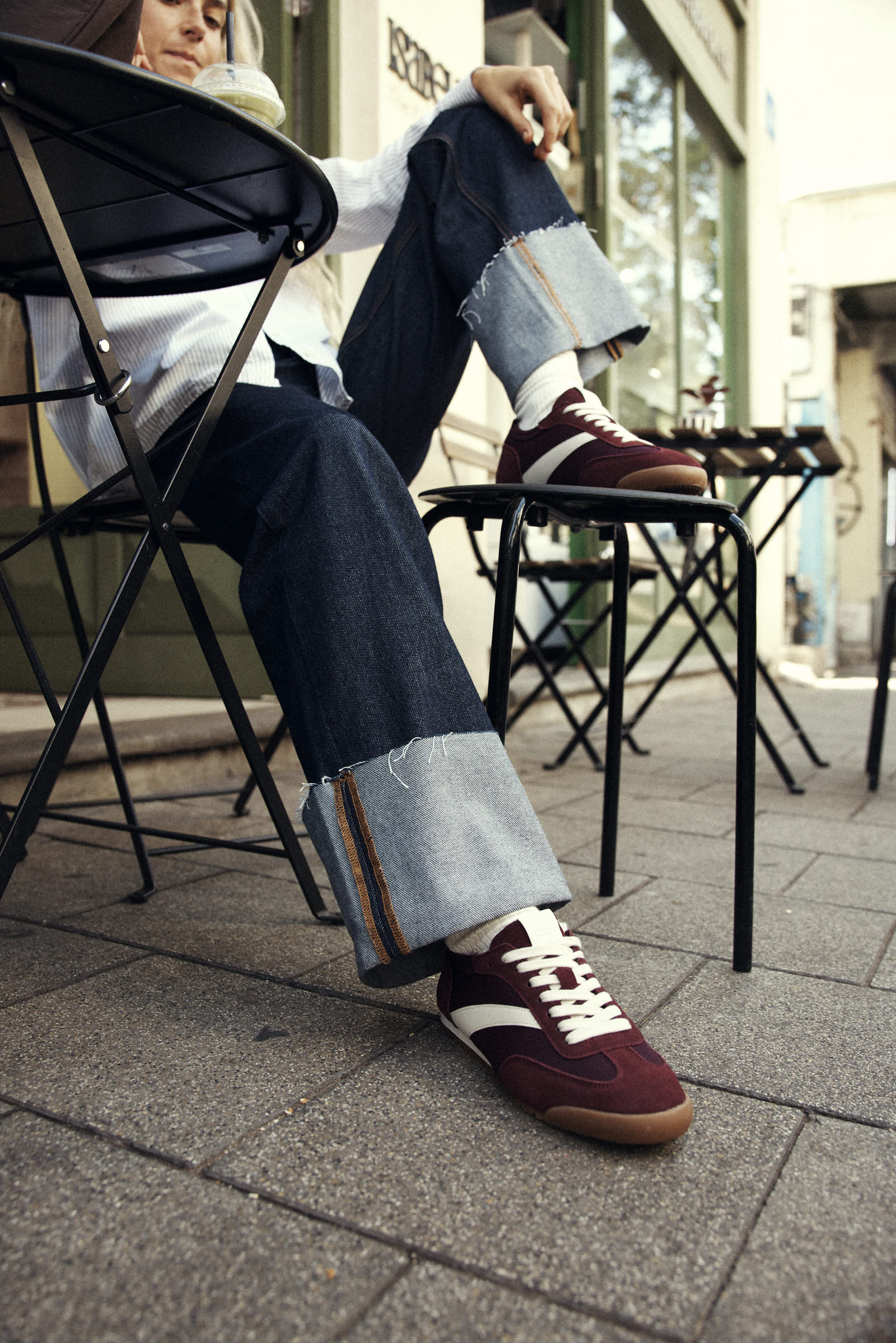 Airy Suede sneakers Borgundy - Image 6