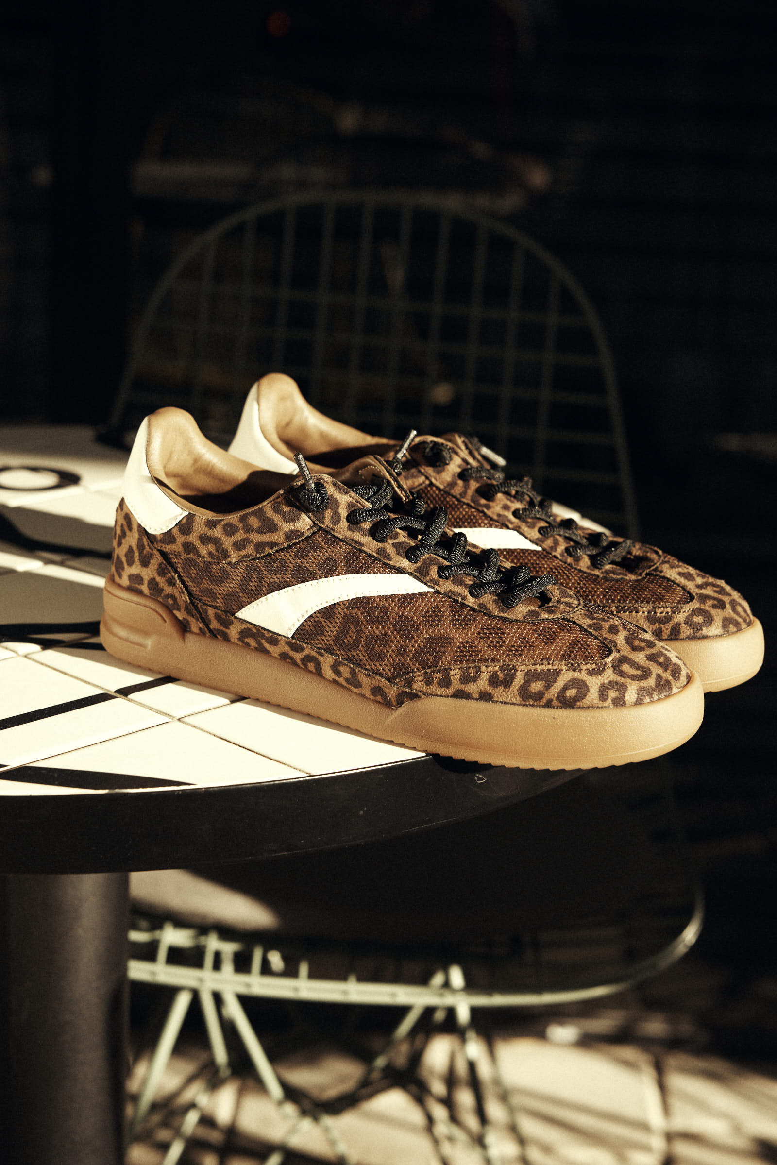 Mesh sneakers Brown Leopared - Image 5