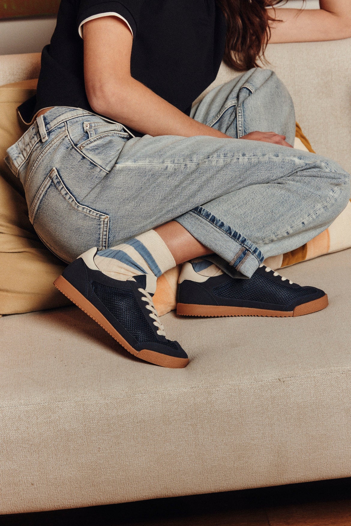 Mesh Sneakers Navy - Image 6