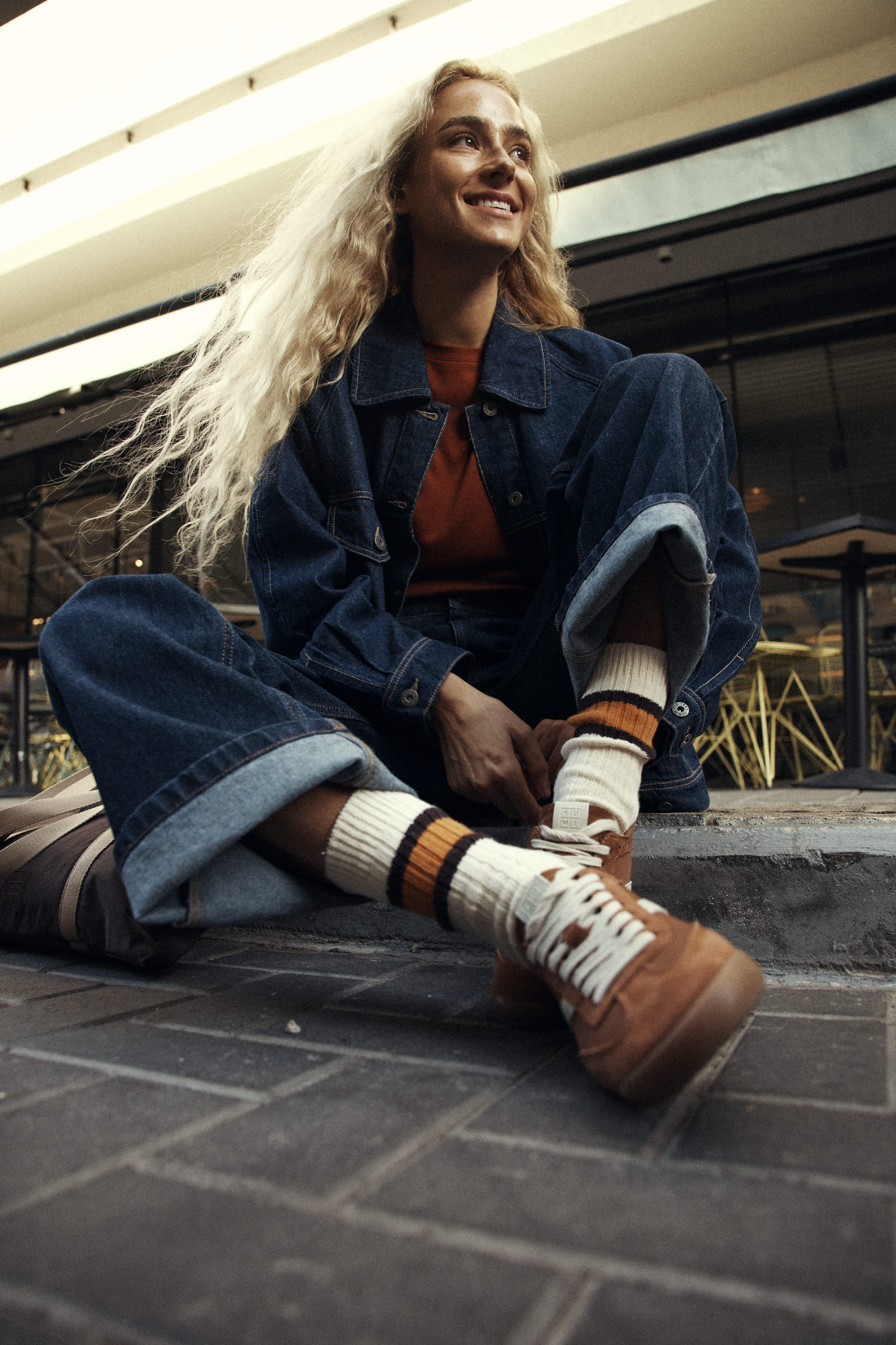Airy Suede sneakers Rust - Image 6