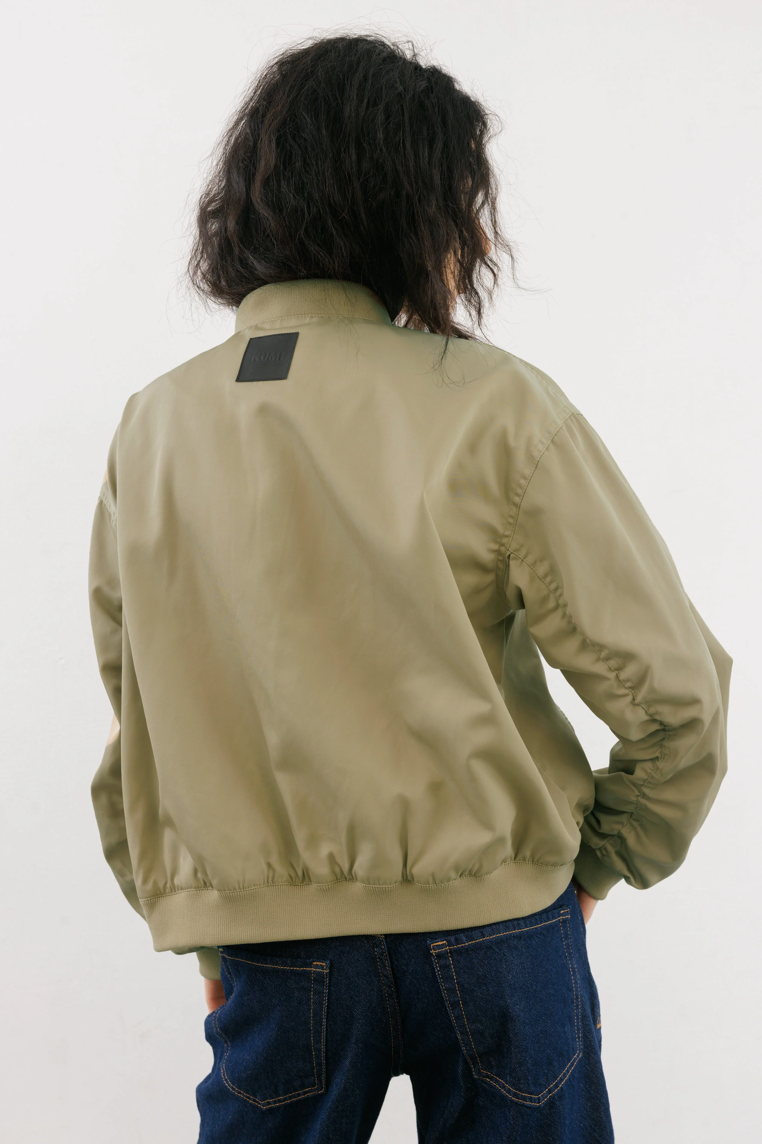Sage green Bomber Jacket - Image 3