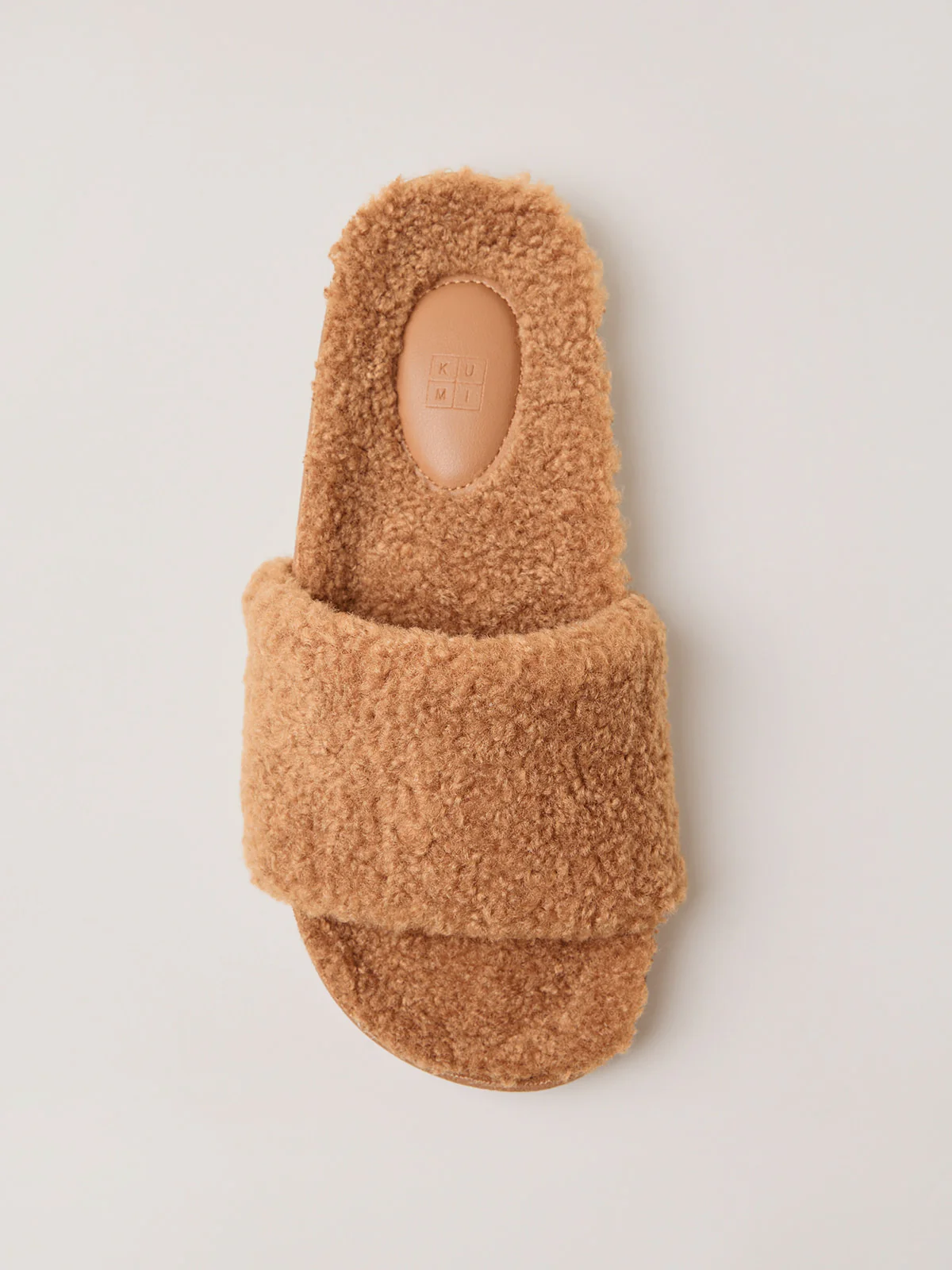Tan Slides with fur - Image 3