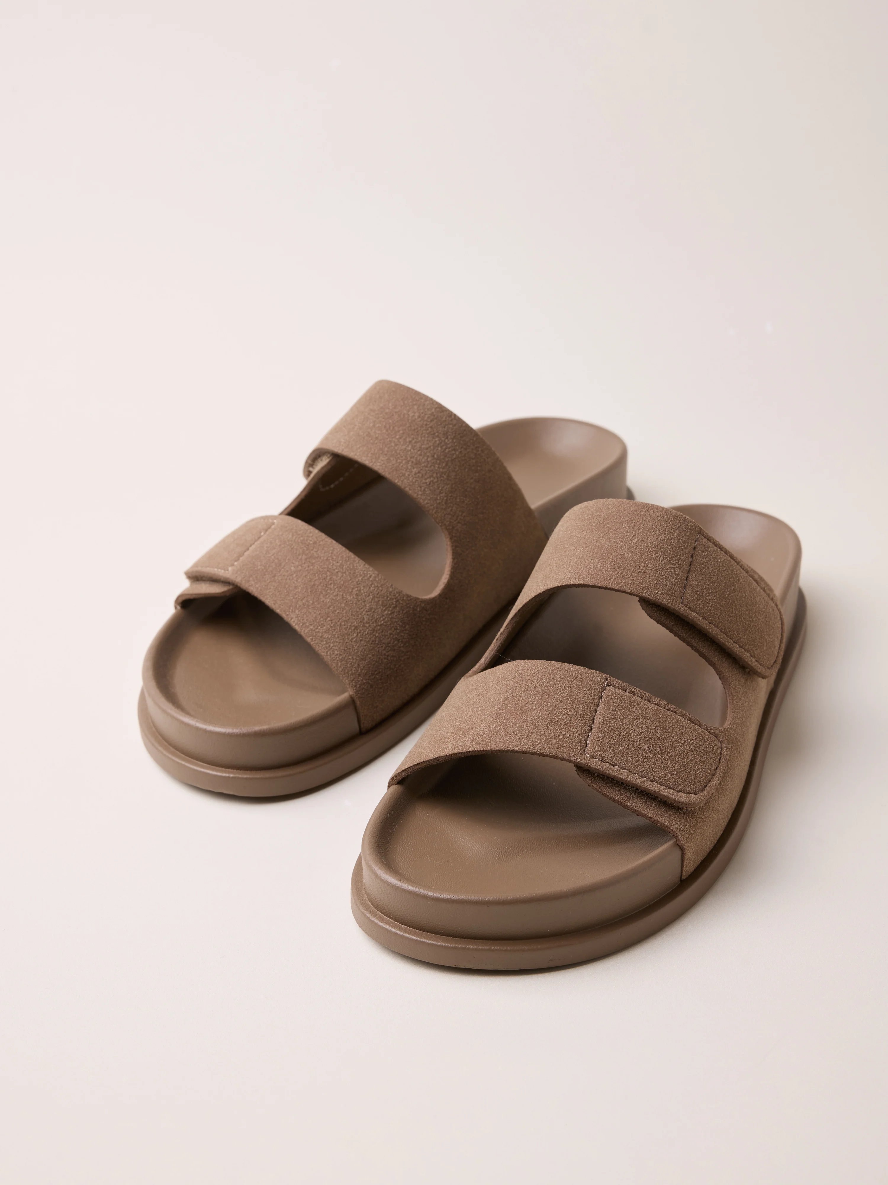 Two strap slides Taupe - Image 4
